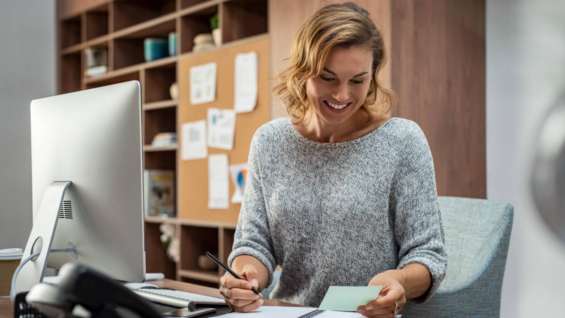 Close-up of webinar materials and resources